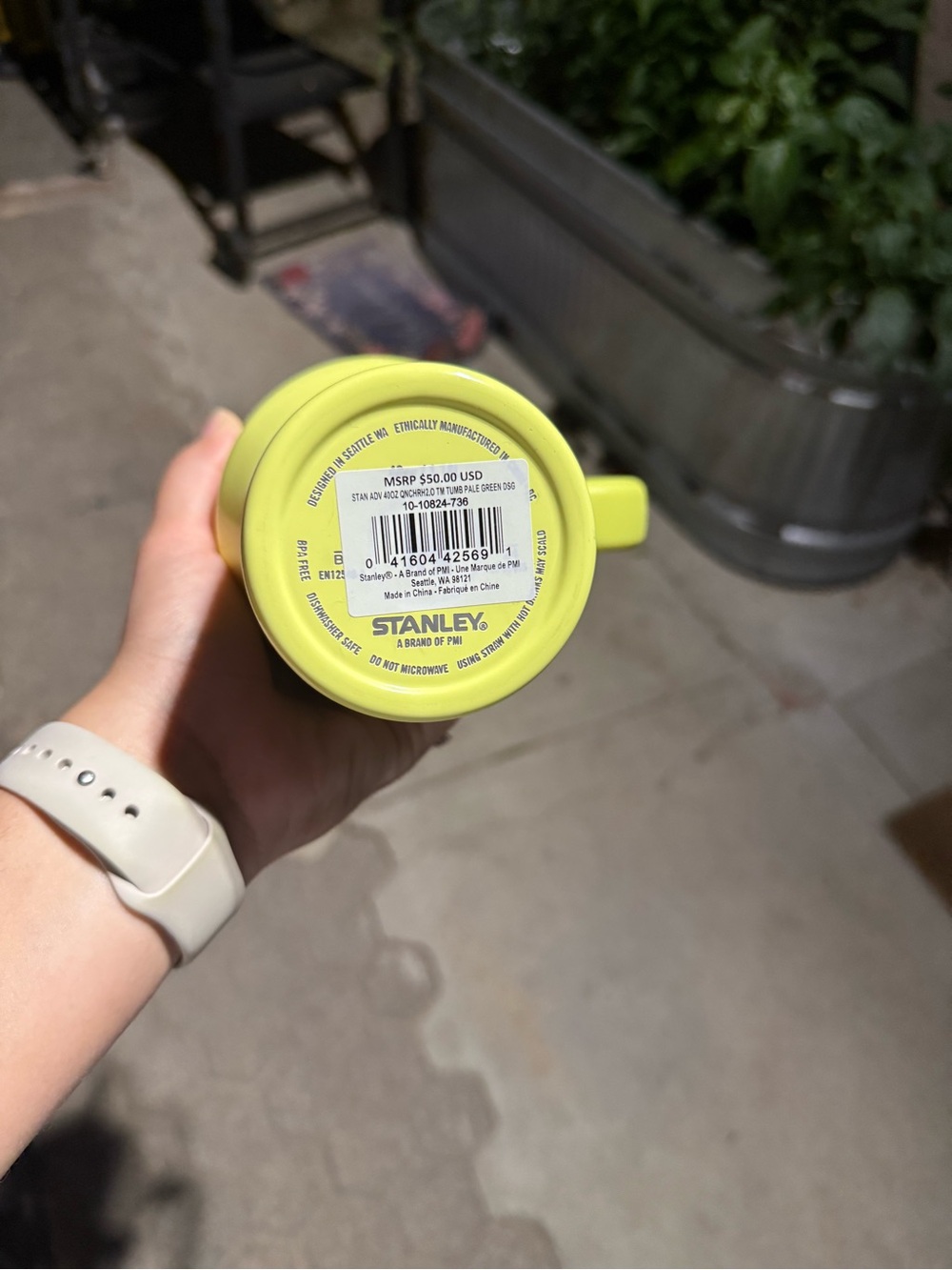 Stanley Neon Yellow Insulated Handle Tumbler - Picture 3 of 3